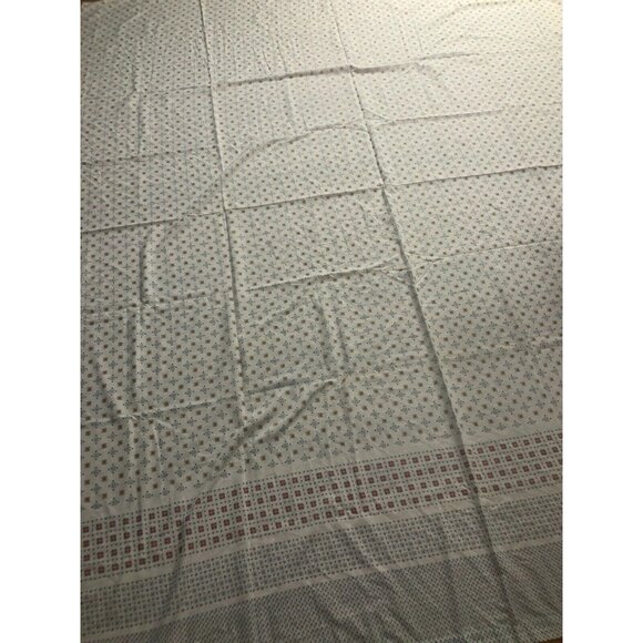 Texmade Truprest II Floral Pink/Blue Flowers DOUBLE Flat Sheet Vintage EEUC - Picture 6 of 7